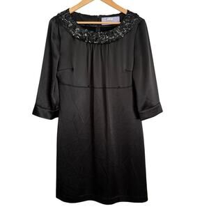 Vera Wang Lavender Label Dress Women’s 6 Black Embellishments Black Tie Wedding